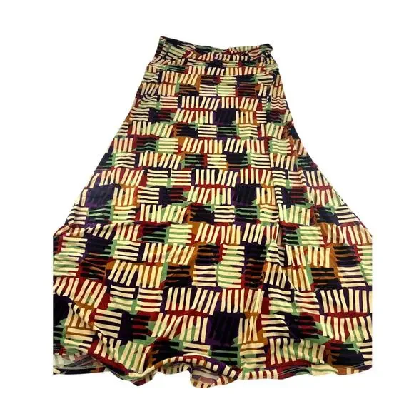 Lularoe Maxi Skirt Womens Extra Large Black Brown Stretchy Comfy Autumn Fall - Picture 1 of 6